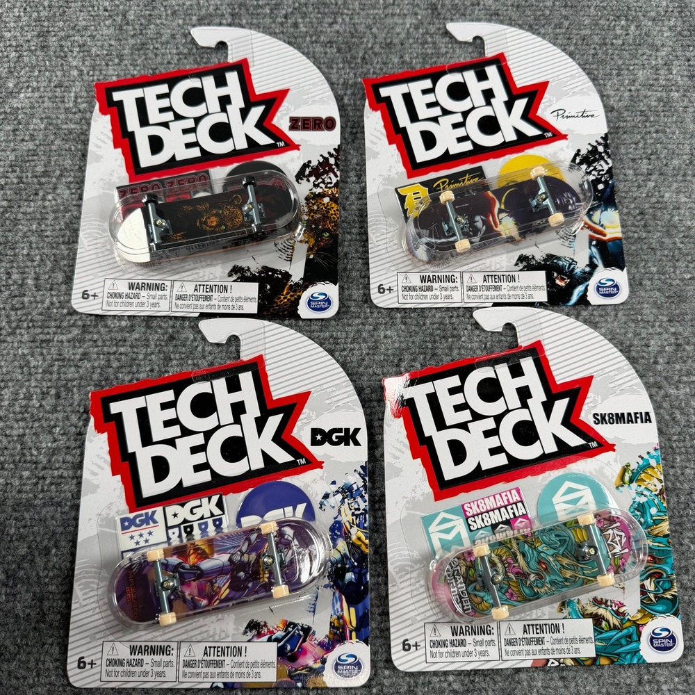 Tech Deck Fingerboard 96mm Multi Zero Primitive DGK SK8MAFIA Lot of 4